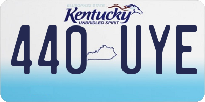 KY license plate 440UYE