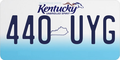 KY license plate 440UYG