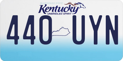 KY license plate 440UYN