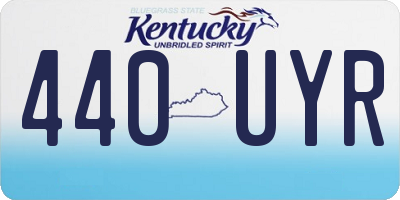 KY license plate 440UYR