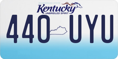 KY license plate 440UYU