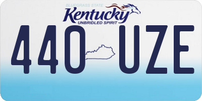 KY license plate 440UZE