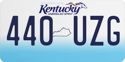 KY license plate 440UZG