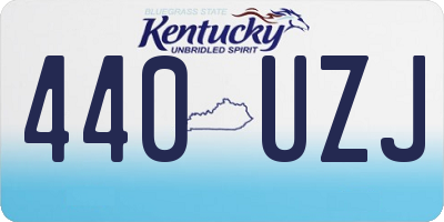 KY license plate 440UZJ