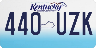 KY license plate 440UZK