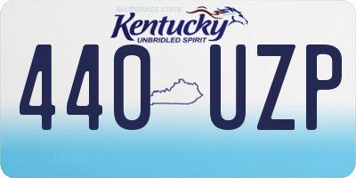 KY license plate 440UZP