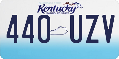 KY license plate 440UZV