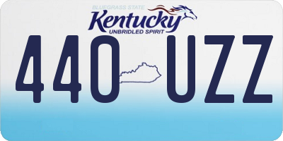 KY license plate 440UZZ
