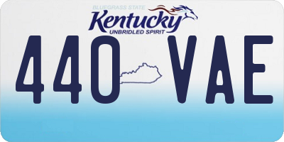 KY license plate 440VAE
