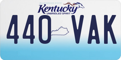 KY license plate 440VAK