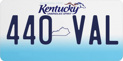 KY license plate 440VAL