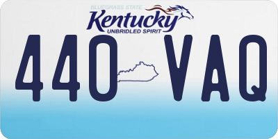 KY license plate 440VAQ