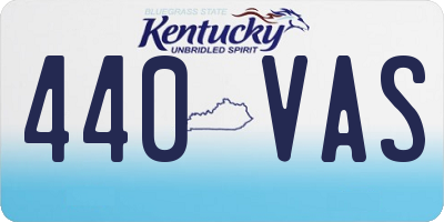 KY license plate 440VAS
