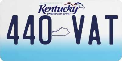 KY license plate 440VAT