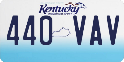 KY license plate 440VAV