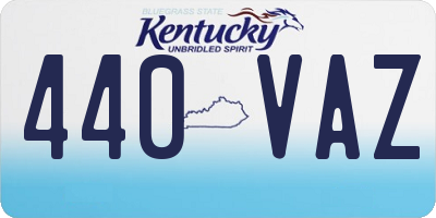 KY license plate 440VAZ