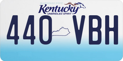 KY license plate 440VBH