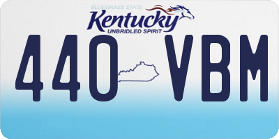 KY license plate 440VBM