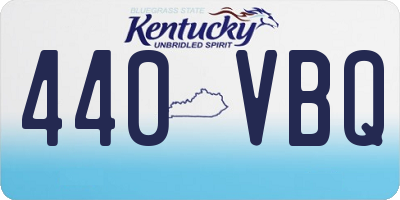 KY license plate 440VBQ