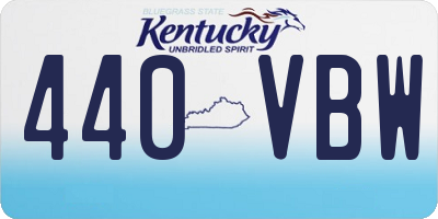 KY license plate 440VBW