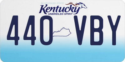 KY license plate 440VBY