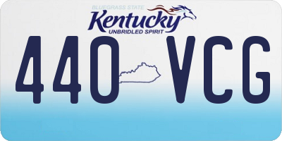KY license plate 440VCG