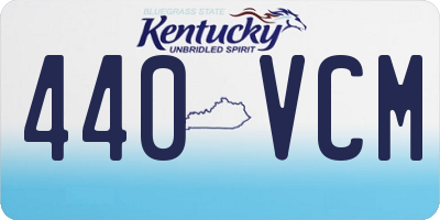 KY license plate 440VCM