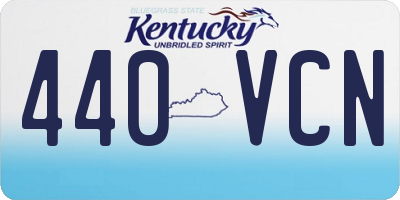 KY license plate 440VCN