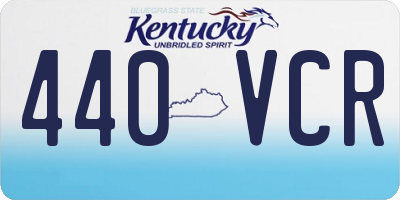 KY license plate 440VCR
