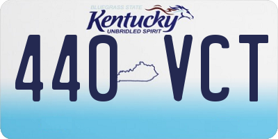 KY license plate 440VCT