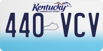 KY license plate 440VCV