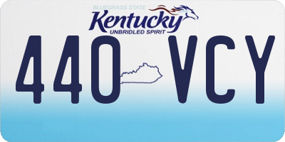 KY license plate 440VCY