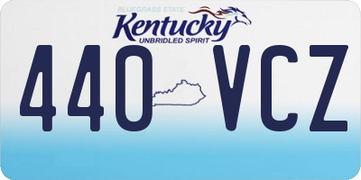 KY license plate 440VCZ