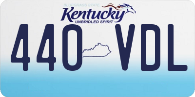 KY license plate 440VDL