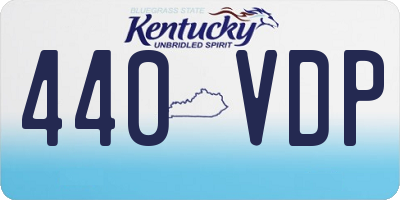 KY license plate 440VDP