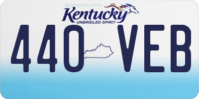 KY license plate 440VEB