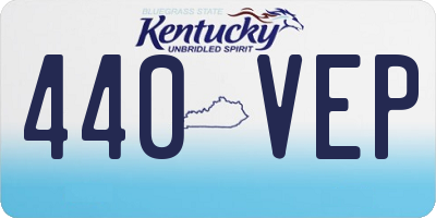 KY license plate 440VEP