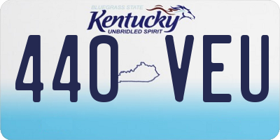 KY license plate 440VEU