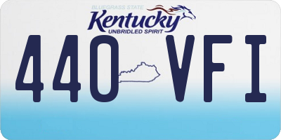 KY license plate 440VFI