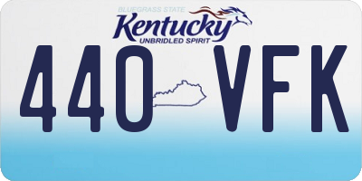 KY license plate 440VFK