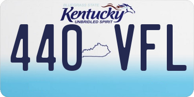 KY license plate 440VFL