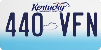 KY license plate 440VFN