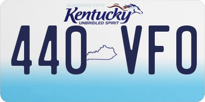 KY license plate 440VFO