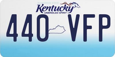 KY license plate 440VFP