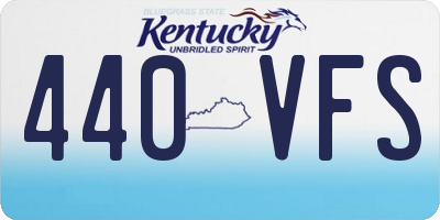KY license plate 440VFS