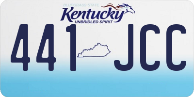 KY license plate 441JCC