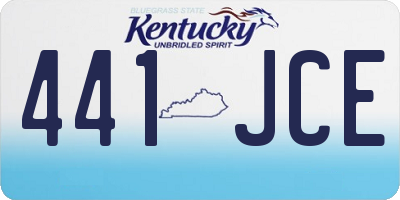 KY license plate 441JCE