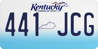 KY license plate 441JCG