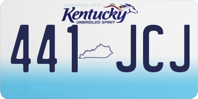 KY license plate 441JCJ