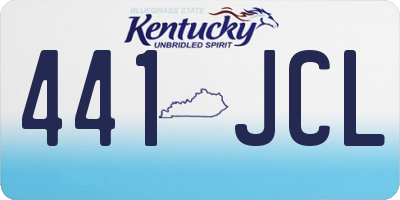 KY license plate 441JCL